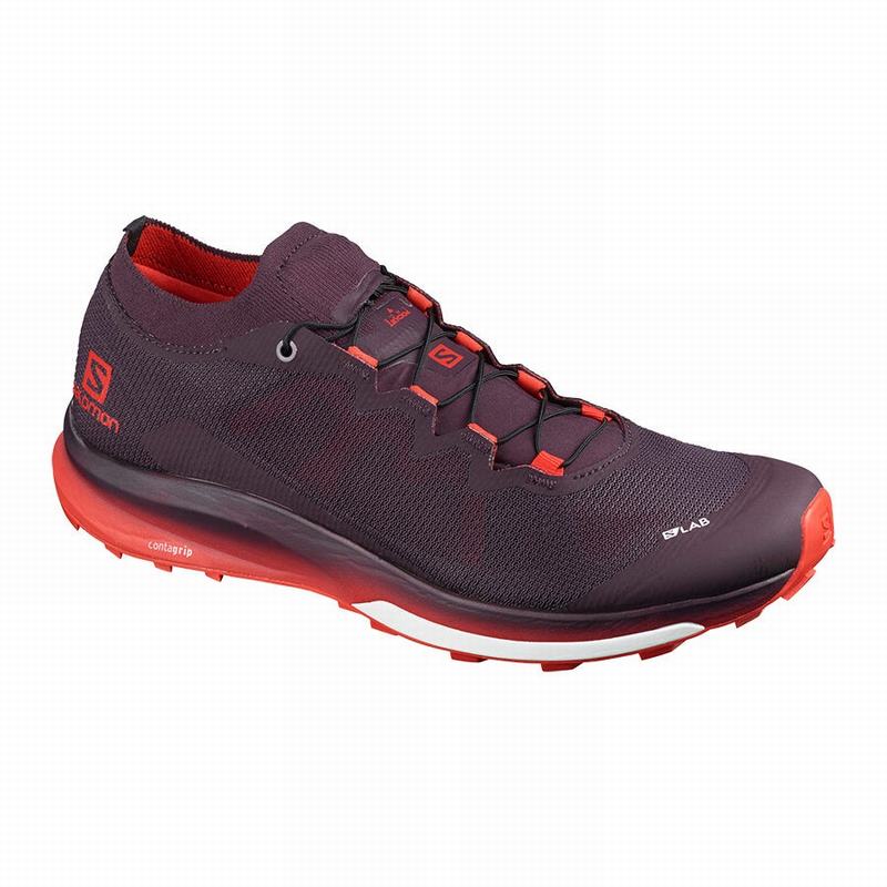 Zapatillas Trail Running Salomon Mujer Rojas - Salomon Argentina S/LAB ULTRA 3 ,412673-PQC